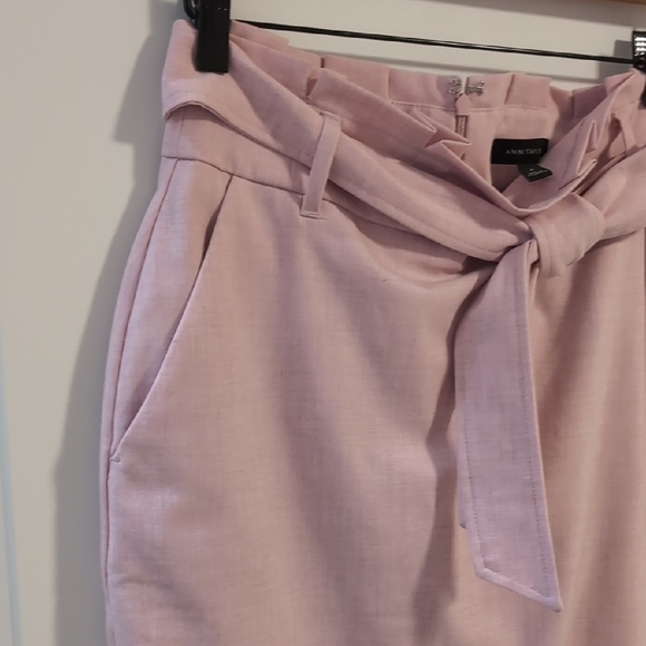 Ann Taylor Pink Knee-Length Pencil Skirt with Tie Front - Picture 4 of 4